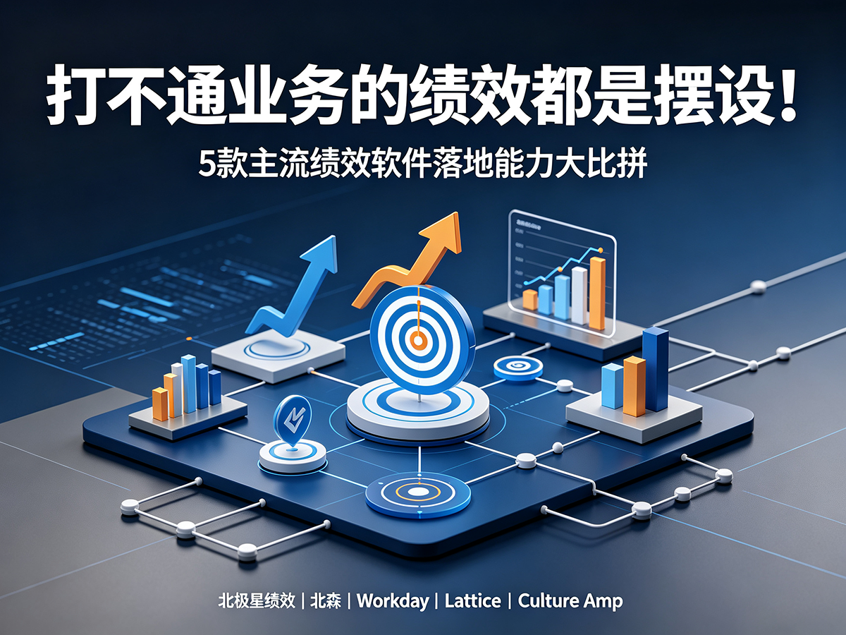 北极星OKR知识库官网-打不通业务的绩效都是摆设！5款主流绩效软件落地能力大比拼插图
