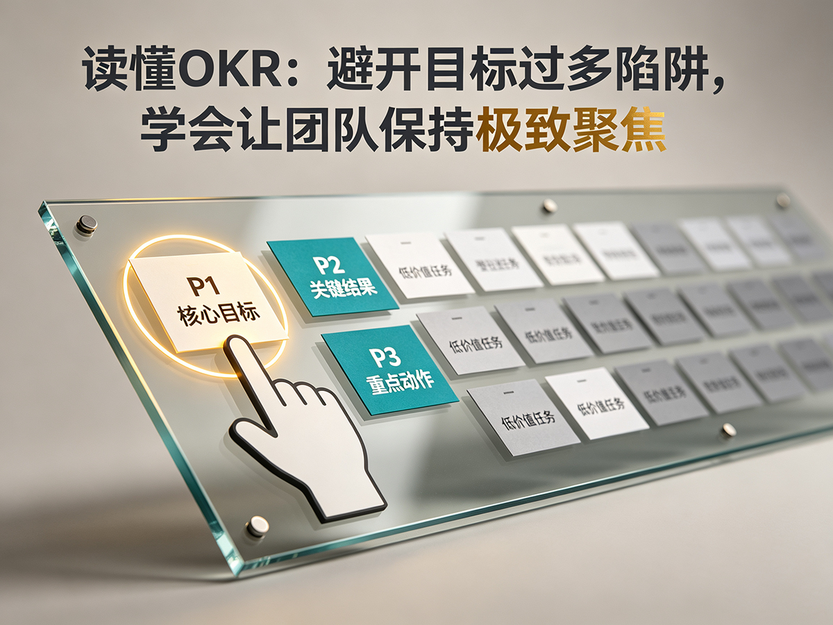 北极星OKR知识库官网-读懂OKR：避开目标过多陷阱，学会让团队保持极致聚焦插图
