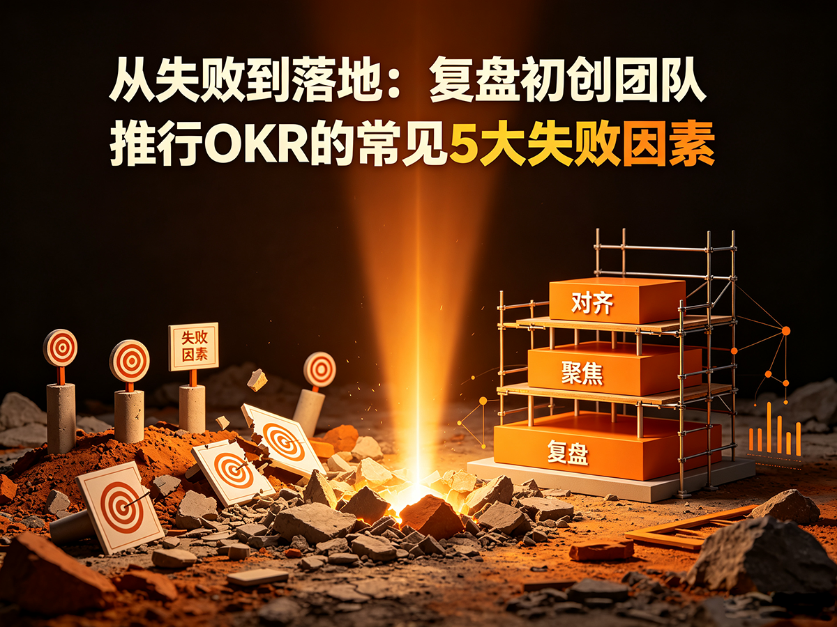北极星OKR知识库官网-从失败到落地:复盘初创团队推行OKR的常见5大失败因素插图 北极星OKR知识库官网-从失败到落地:复盘初创团队推行OKR的常见5大失败因素插图