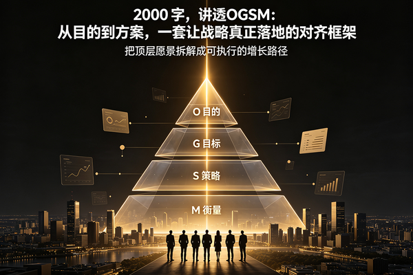 2000字，讲透OGSM：从目的到方案，一套让战略真正落地的对齐框架