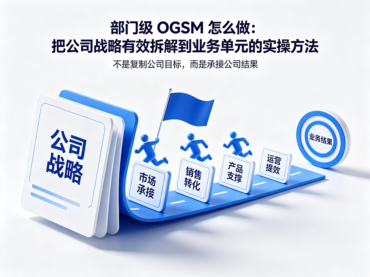 北极星OKR知识库官网-部门级OGSM怎么做：把公司战略有效拆解到业务单元的实操方法插图