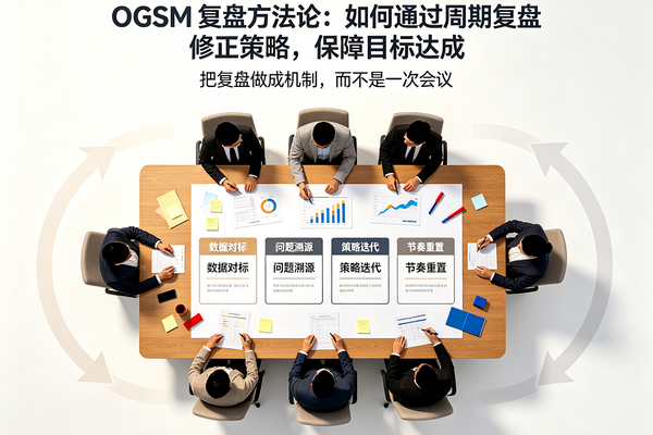 OGSM复盘方法论：如何通过周期复盘修正策略，保障目标达成