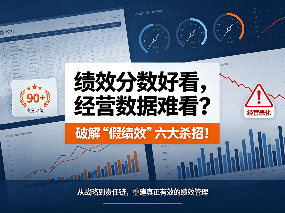 北极星OKR知识库官网-绩效分数好看，经营数据难看？破解 “假绩效” 六大杀招！插图