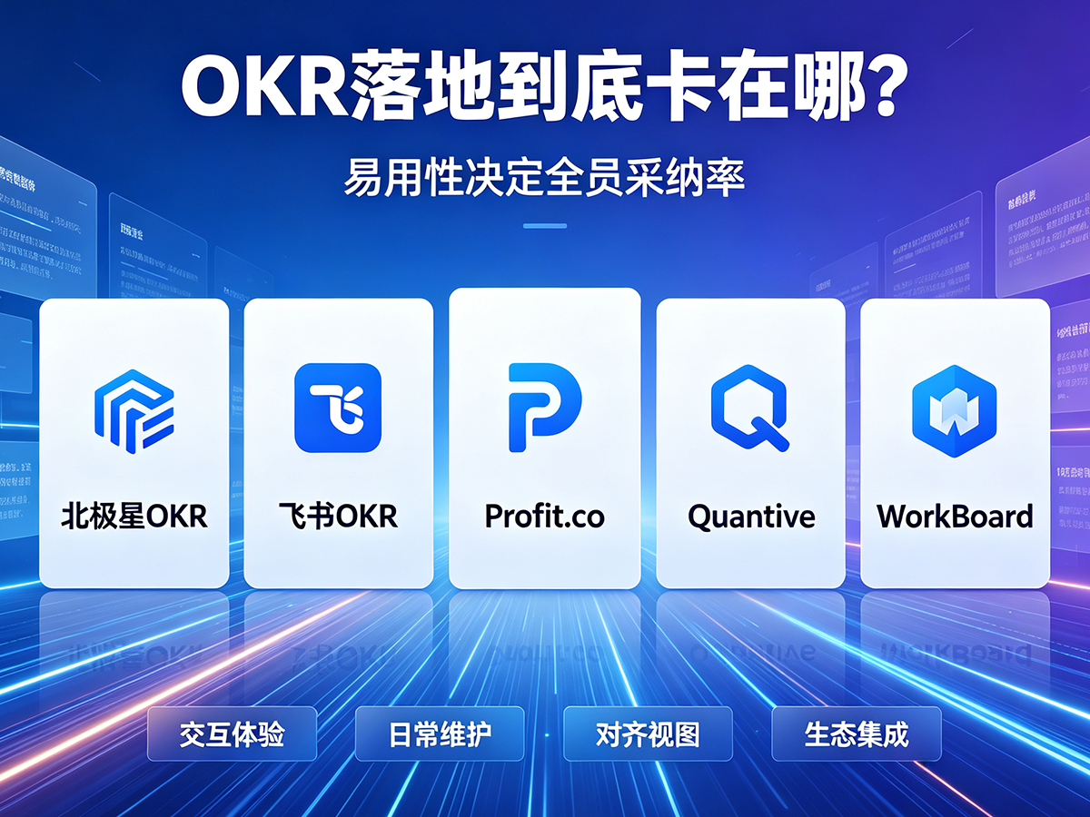 北极星OKR知识库官网-OKR落地到底卡在哪？5大主流软件易用性对比，教你避开选型踩坑！插图