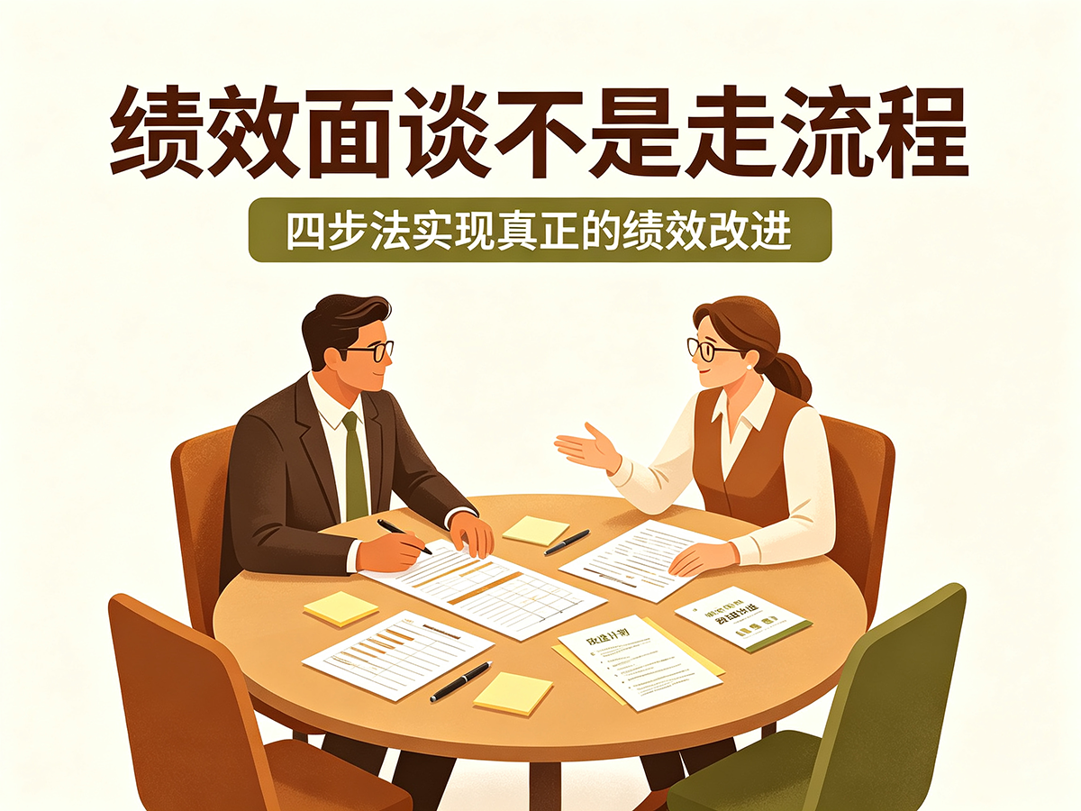 北极星OKR知识库官网-绩效面谈不是走流程：四步法实现真正的绩效改进插图