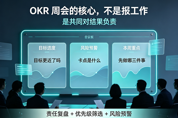 OKR周会不是进度汇报会，90%团队都开错了