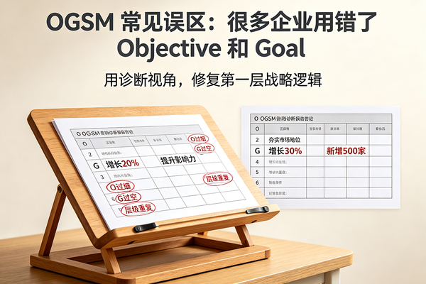 OGSM常见误区：很多企业用错了Objective和Goal