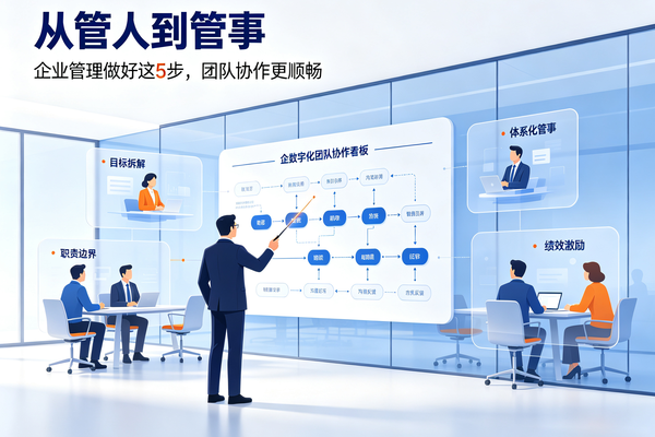 从管人到管事：5步破解团队内耗，打造高效协作体系